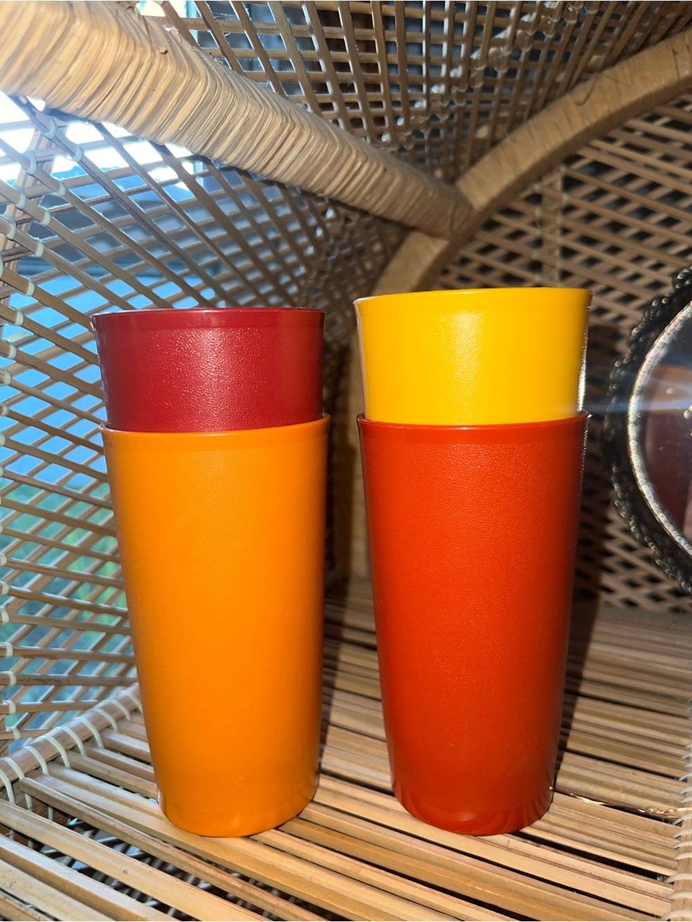 Tupperware Harvest Vintage Tumblers